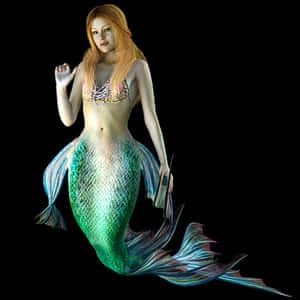 Enchanting Mermaid Illustration PNG image with transparent background