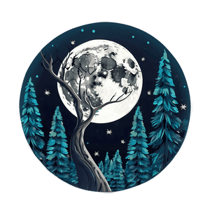 "Enchanting Moon Illustration PNG" d PNG image with transparent background