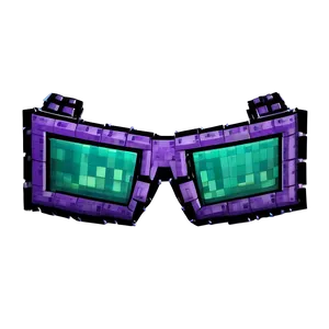 Ender Dragon Minecraft Glasses Png 06282024 PNG Image