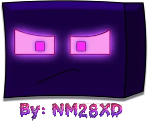 Enderman Face Artistic Interpretation.png PNG Image