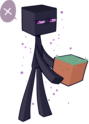 I Find Enderman Quite Cute - Minecraft Enderman Fan Art, HD Png Download PNG