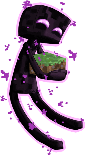 - Chibi - Enderman - Stickers De Enderman, HD Png Download PNG