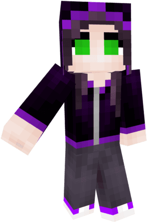 Enderman Girl Minecraft Skin Original, HD Png Download PNG