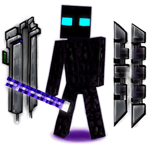 Enderman Minecraft Game PNG fcv64 PNG
