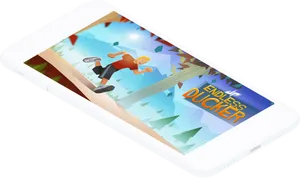 Endless Runner Gameon Smartphone PNG Image