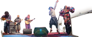 Energetic_ Band_ Performance_on_ Stage PNG Image