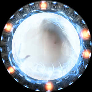 Energetic Portal Activation PNG image with transparent background
