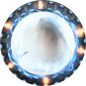 Energetic Portal Activation PNG Image