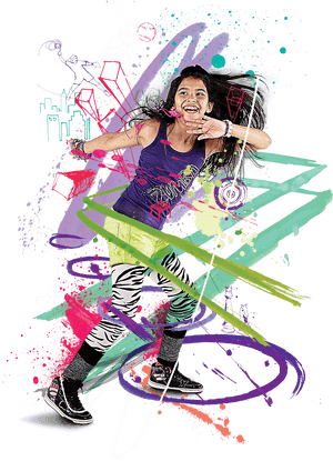 Transparent Zumba Dancer Clipart - Zumba Kids Png, Png Download PNG image with transparent background