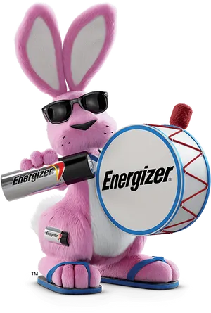 Energizer Bunny Promotional Character PNG Image