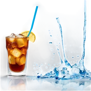 Energizing Iced Tea Splash Png 06242024 PNG Image