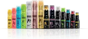 Engage Deodorant Spray Collection PNG Image