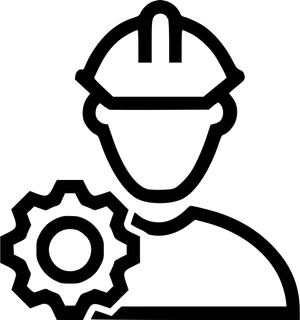 Engineer Icon Gear Helmet PNG Image