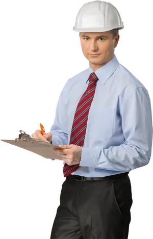 Engineer Inspection Clipboard PNG Image