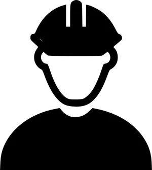 Engineer Silhouette Vector PNG Image