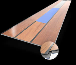 Engineered Wood Flooring Cross Section PNG image with transparent background