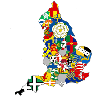 England Flag Map - England And Wales Flag, HD Png Download PNG image with transparent background