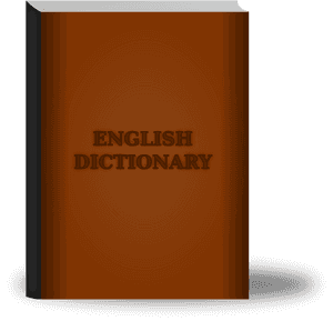 English Dictionary Cover PNG image with transparent background