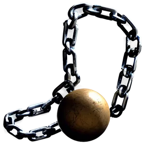 Engraved Ball And Chain Png 31 PNG Image