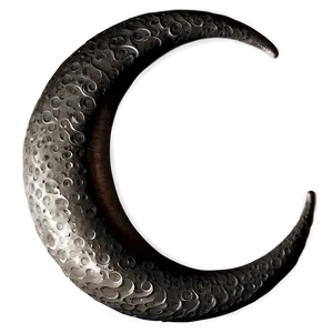 Engraved Crescent Moon Png Bdv4 PNG Image