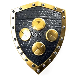 Engraved Gold Shield Png 13 PNG Image