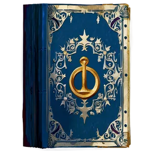 Enigmatic Dark Magic Tome Png Ptl PNG Image