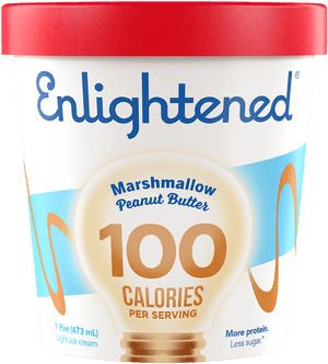 Enlightened Ice Cream Marshmallow Peanut Butter, HD Png Download PNG image with transparent background