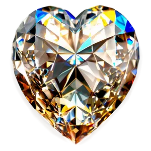 Enthralling Diamond Heart Masterpiece Png 06262024 PNG Image