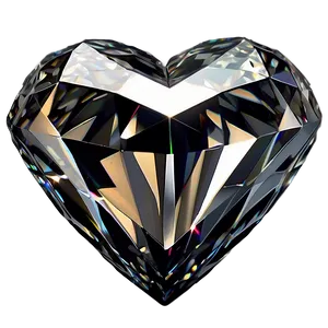 Enthralling Diamond Heart Masterpiece Png Wih PNG Image