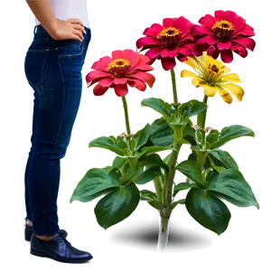 Enthusiastic Zinnia Png Esm PNG Image