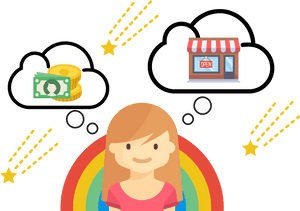 Entrepreneurial Dreams Illustration PNG image with transparent background