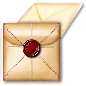 Envelope With Wax Seal Png Vax PNG Image
