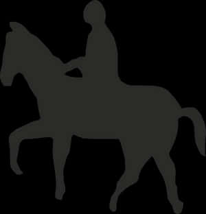 Equestrian Silhouette Graphic PNG image with transparent background