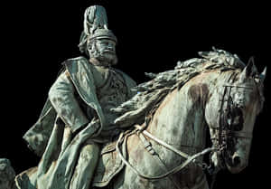 Equestrian Statue Historical Figure PNG image with transparent background