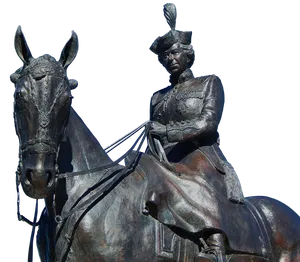 Equestrian Statue Queenon Horseback PNG Image