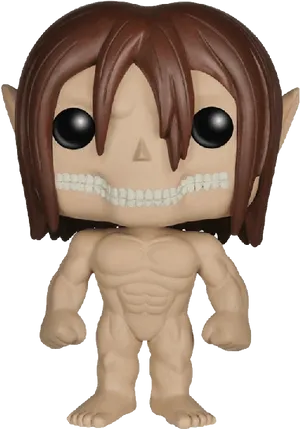 Eren Titan Form Funko Pop Figure PNG Image