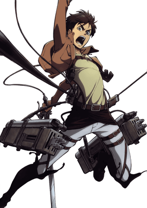 Eren Yeager Render Transparent PNG PNG image with transparent background