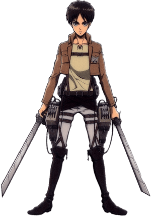Eren Yeager With Two Swords - Attack On Titan Eren Human, HD Png Download PNG image with transparent background