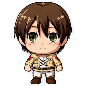 Eren Yeager Chibi Version PNG 06112024 PNG image with transparent background