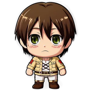 Eren Yeager Chibi Version Png 06112024 PNG Image