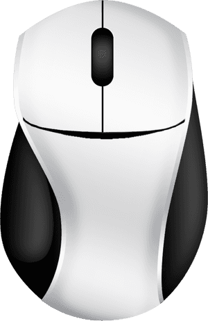 Ergonomic Computer Mouse Design PNG