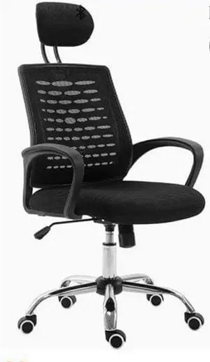 Ergonomic Office Chair Black PNG Image