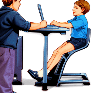 Ergonomic School Chair PNG bxy PNG