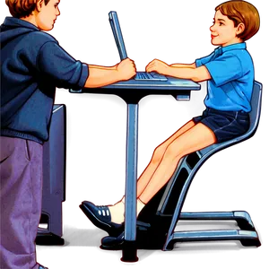 Ergonomic School Chair Png Bxy PNG Image