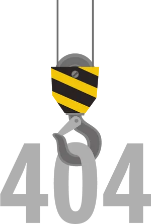 Error404 Crane Hook Graphic PNG Image