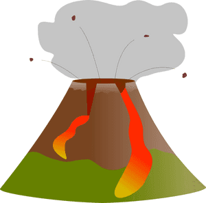 File - Volcano - Svg - Wikimedia Commons - Transparent Volcano Clipart Png, Png Download PNG image with transparent background