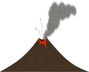 Volcano Erupting Clipart Gif, HD Png Download PNG image with transparent background