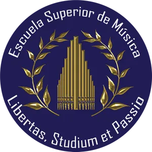 Escuela Superiorde Musica Emblem PNG Image