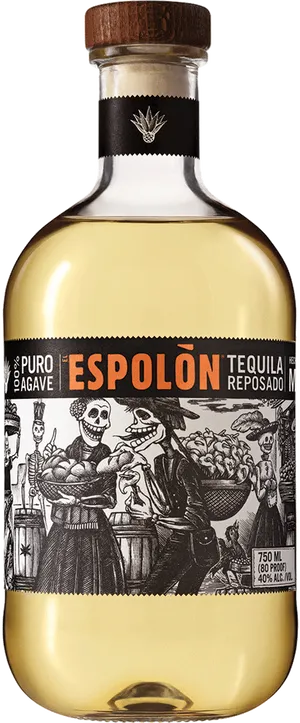 Espolon Reposado Tequila Bottle PNG Image