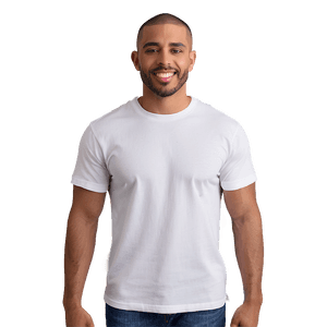 Essential White Cotton T-Shirt PNG yjd31 PNG image with transparent background